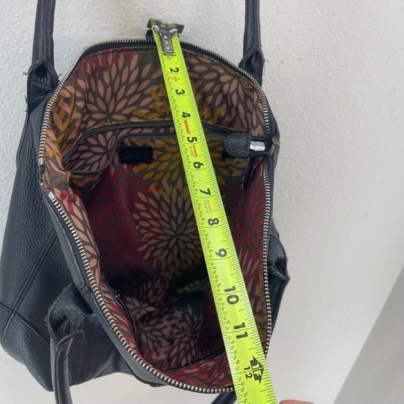 LODIS‎ Siera Pebbled Leather Tote Bag Black Handbag Purse Womens Medium Large - Picture 11 of 14